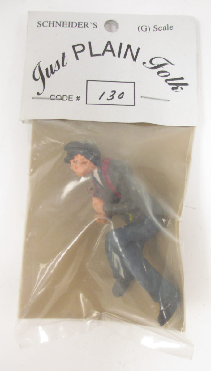 Just Plain Folk 130 Man With Black Mustache Holding Bottle