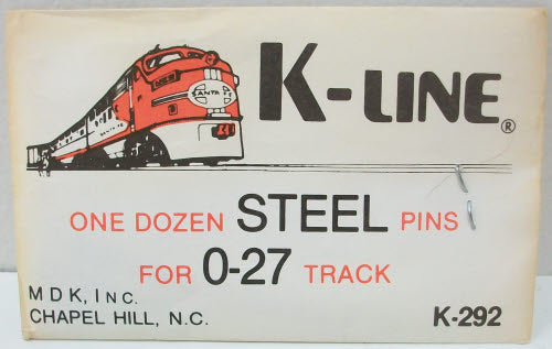 K-Line K 292 027 Steel Track Pins (Pack of 12)