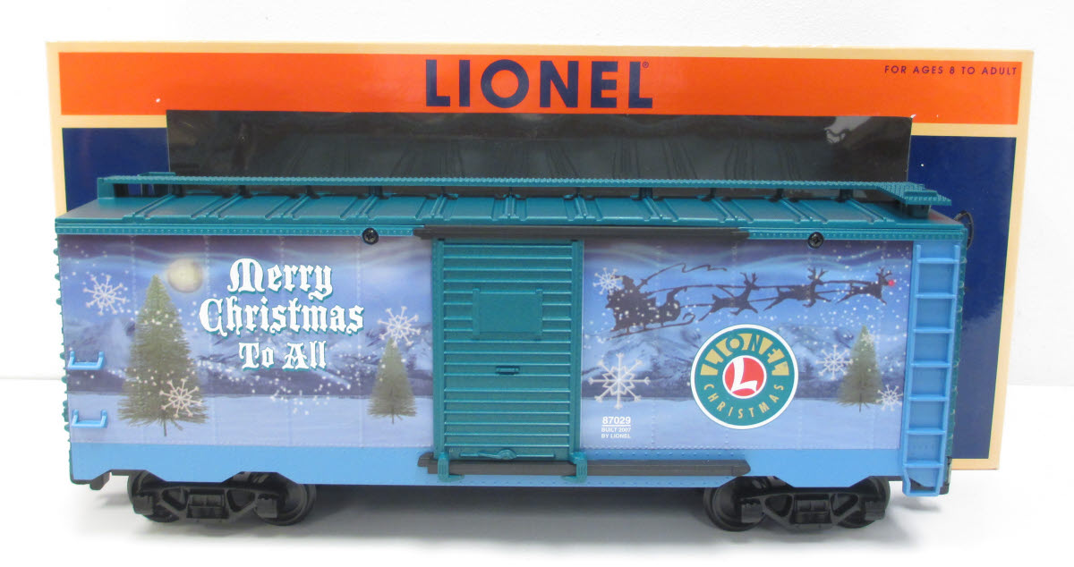 Lionel 8-87029 G Scale 2007 Christmas Boxcar