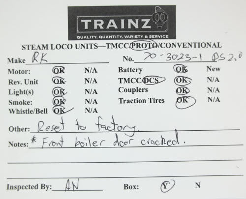 MTH 70-3023-1 G Scale Erie 2-8-8-8-2 Triplex Steam Engine #5015