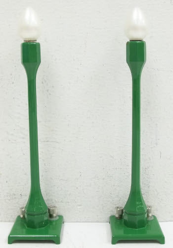 MTH 30-1078-A O Green #580-1 Teardrop Lamp Set