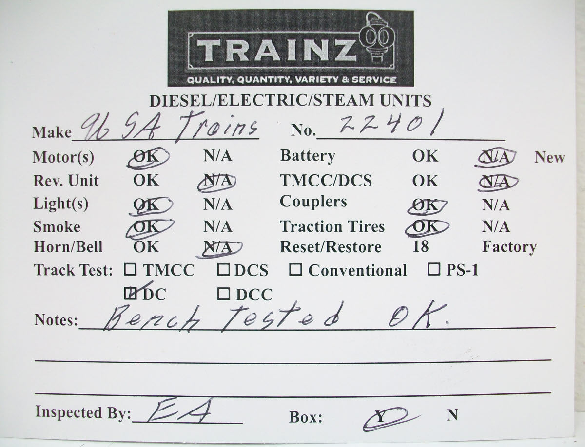 USA Trains 22401 G Baltimore & Ohio ALCO PA-1 & PB-1 Diesel Locomotive Set