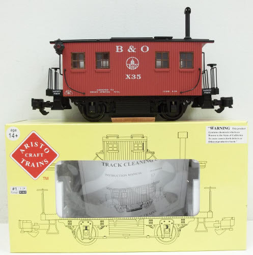 Aristo-Craft ART46952 B&O Track Cleaning Caboose (Metal Wheels)