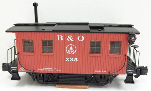 Aristo-Craft ART46952 B&O Track Cleaning Caboose (Metal Wheels)