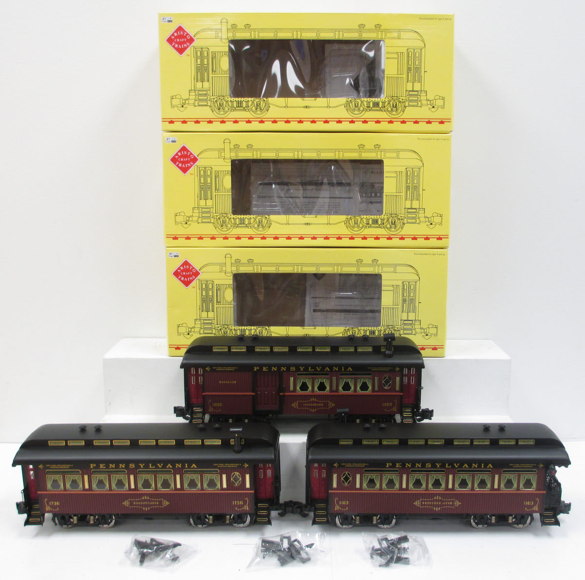 Aristo-Craft 31001-3 Pennsylvania Siera-Style Passenger Cars (Pack of 3)