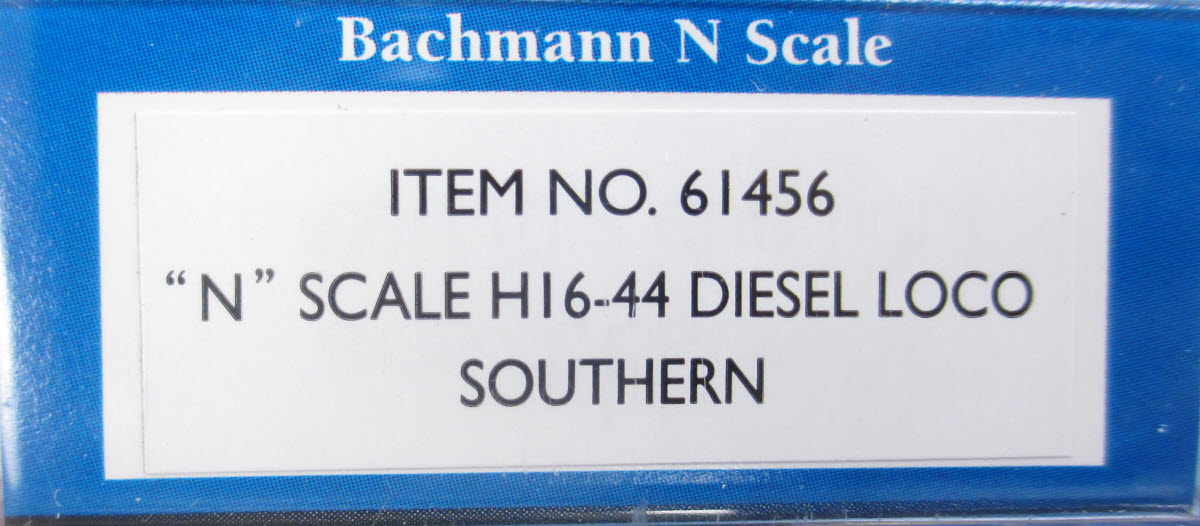 Bachmann 61456 N Scale Southern H16-44 Diesel Locomotive #2149