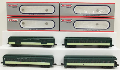 Williams 43464 NP 60' Madison Passenger Car (Set of 4)