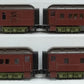MTH 30-69064 O Pennsylvania RailKing 60’ Madison Passenger Car Set (Set of 4)