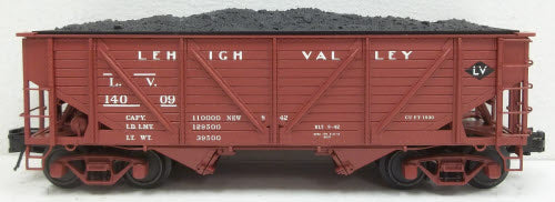 Atlas 6434-6 O Gauge Lehigh Valley 50-Ton War Emergency Hopper #14009