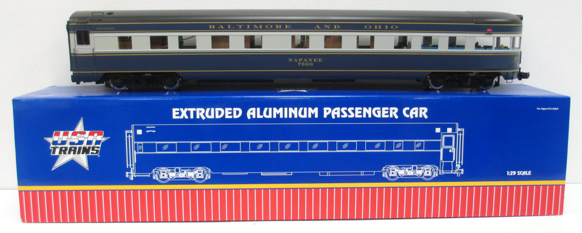 USA Trains R31040 G B&O Capital Limited "Napanee" Aluminum Observation Car
