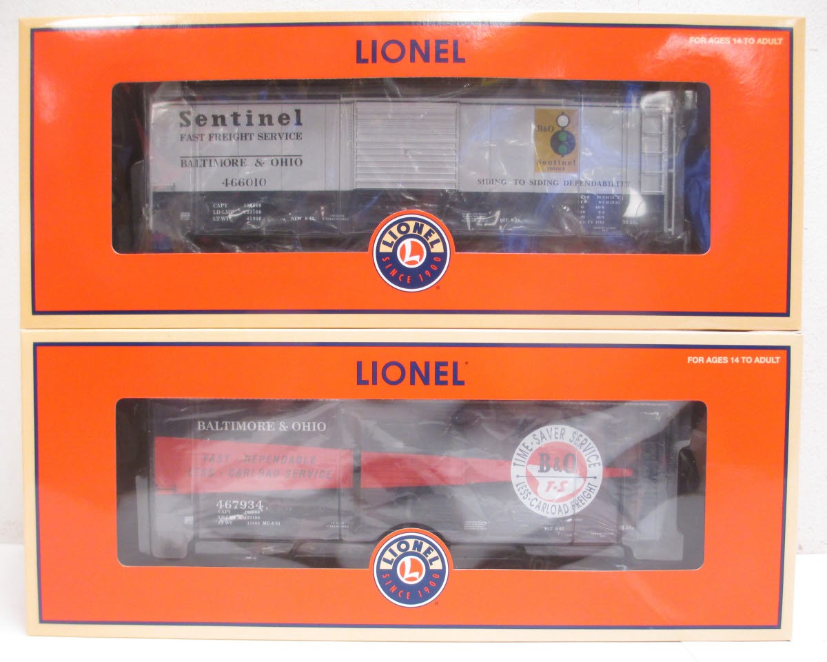 Lionel 6-27270 O Gauge Baltimore & Ohio PS-1 Boxcar 2-Pack