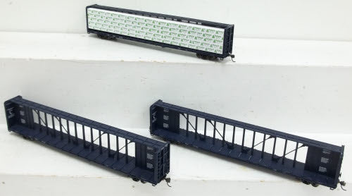 Walthers 932-34111 HO C&C 72' Center Beam Flat Car (Pack of 3)