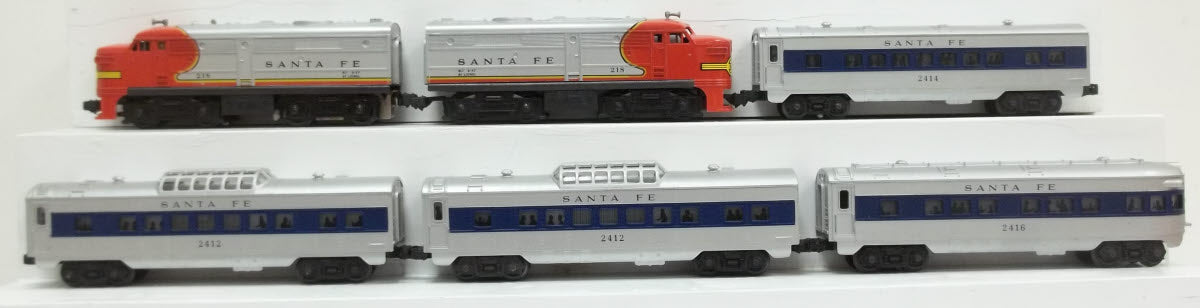 Lionel 11308O Santa Fe Alco AA Vintage Diesel Pass Set 218P/T, 2414, 2412, 2416