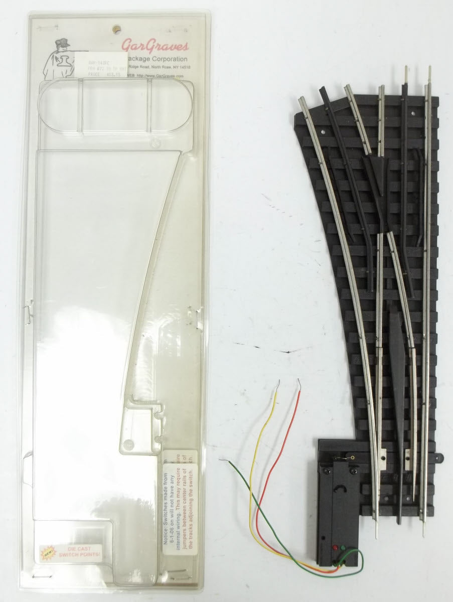 Gargraves 144-RC O O72 "Phantom" Left Hand Remote Control Switch Turnout