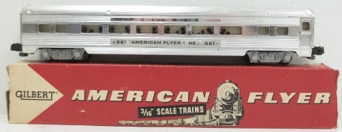 American Flyer 661 Vintage S Gauge Aluminum Pullman Passenger Car
