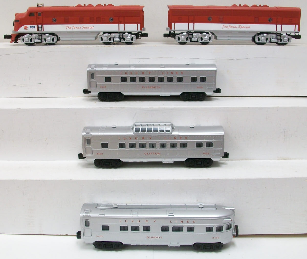 Williams 00301 Texas Special F3 AB O Gauge Diesel Passenger Train Set