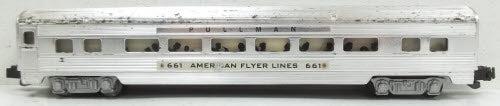 American Flyer 661 Vintage S Gauge Aluminum Pullman Passenger Car