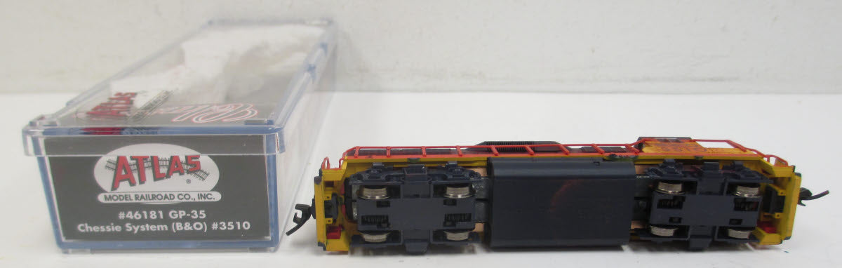Atlas 46181 N Scale B&O Chessie Classic GP35 Diesel Locomotive #3510 w/DCC