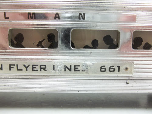 American Flyer 661 Vintage S Gauge Aluminum Pullman Passenger Car
