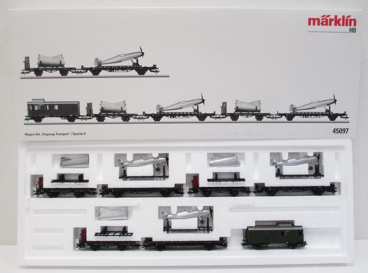 Marklin 45097 HO Scale Airplane Transport Car Set