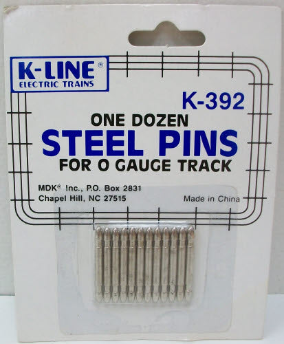K-Line K-392 O Steel Pins (Pack of 12)