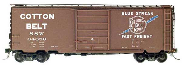 Kadee 5210 HO Cotton Belt 40' PS-1 Boxcar #34650