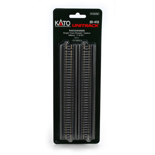 Kato 20-410 N 7-5/16" Single Straight Viaduct UniTrack (Pack of 2)