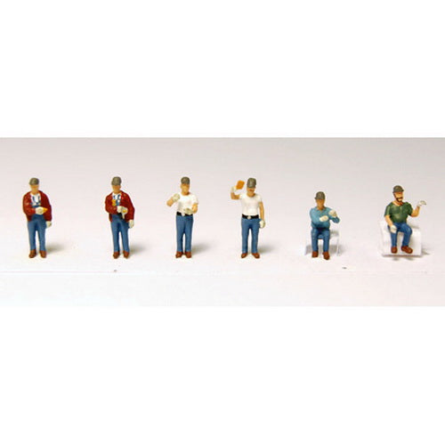 Kato 24-270 N Scale Day / Night Yard Crew Figures (Set of 6)