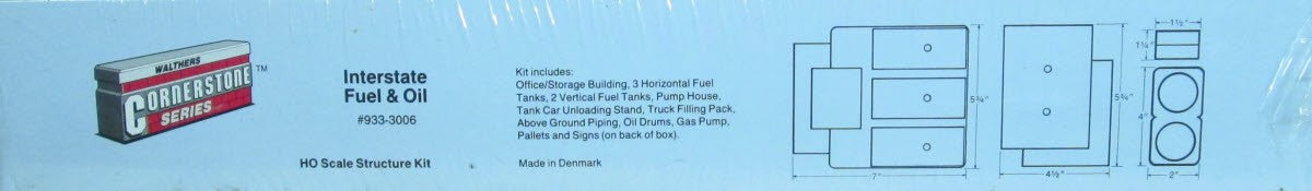 Walthers 933-3006 HO Interstate Fuel & Oil Company Structure Kit
