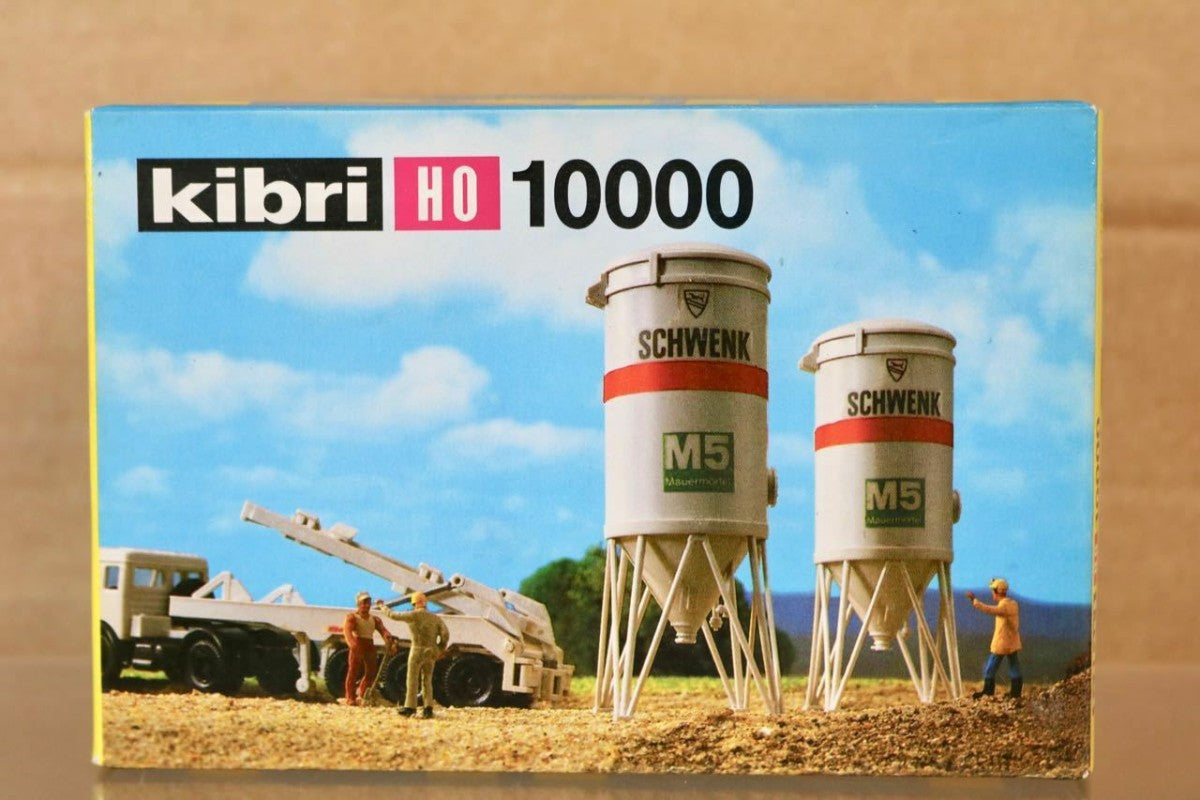 Kibri 10000 HO Schwenk M5 Concrete Silos Building Kit