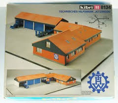 Kibri 8134 HO T.H.W Vehicle Depot Service Building Kit