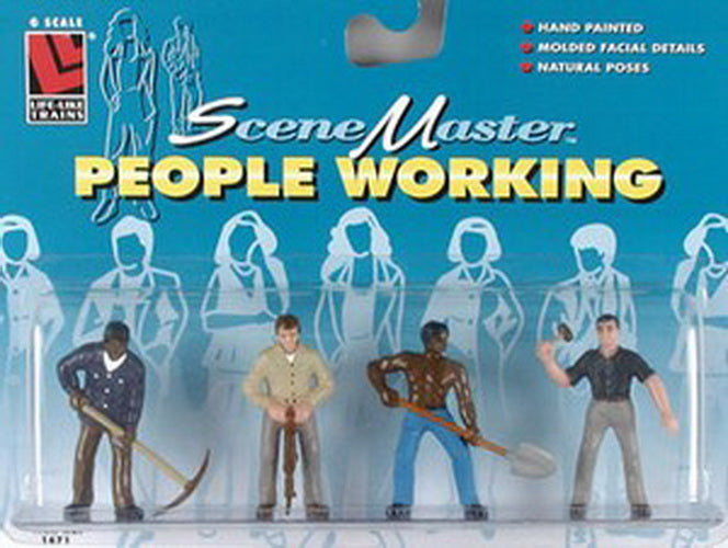 Life Like 1671 G Construction Worker Figures (Set of 4)