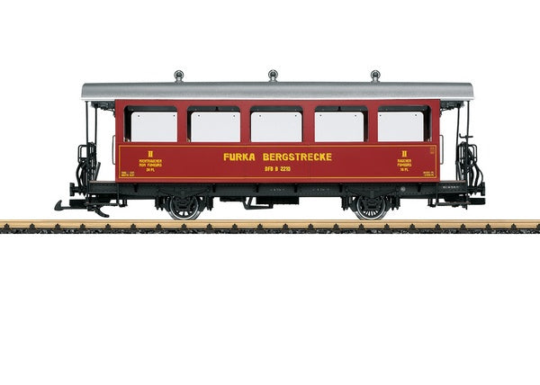 LGB 30562 G DFB Furka Mountain Line Steam Railroad Passenger Car #B 2210