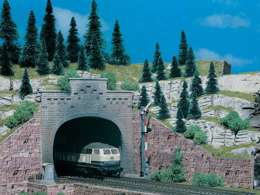 Vollmer 42503 HO Double Track Tunnel Portal (Pack of 2)