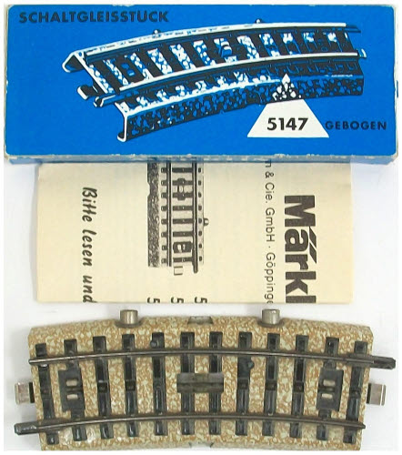 Marklin 5147 HO Scale M Curved Control Track Section