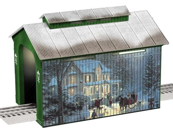 Lionel 6-81290 O Thomas Kinkade Holiday Covered Bridge