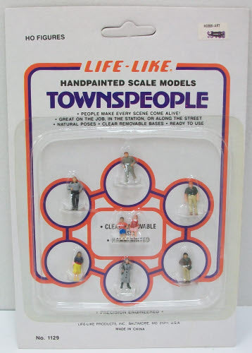 Life Like 1129 HO Townspeople Figures (Set of 7)