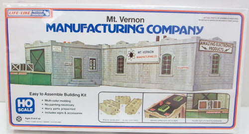 Life Like 1337 HO Mt Vernon Manufacturing Company Building Kit