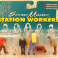 Life Like 1672 Scene Master Station Worker Figures (Set of 4)