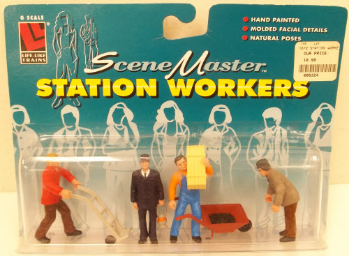Life Like 1672 Scene Master Station Worker Figures (Set of 4)