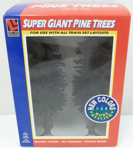 Life Like 1972 O Scale Super Giant Pine Trees Realistic Colors (Pack of 2)