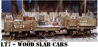 Sierra West LT7 HOn3 Limited Run Log Car Wood Slab Cars Kit