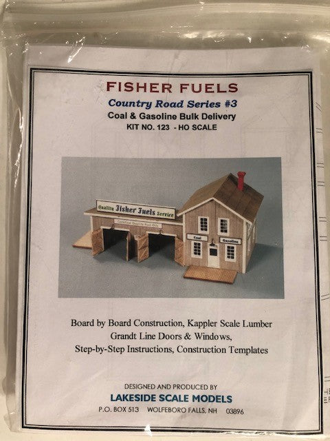 Lakeside 123 HO Scale Fisher Fuels Coal & Gasoline Bulk Delivery Craftsman Kit