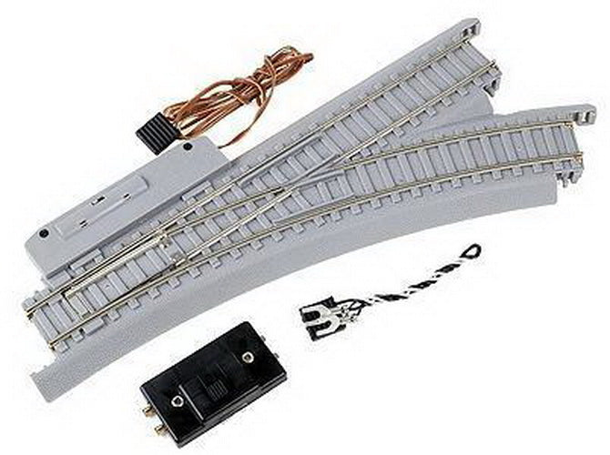 Life Like 21335 HO Right Hand Nicker Silver Remote 2-Way Swich Turnout