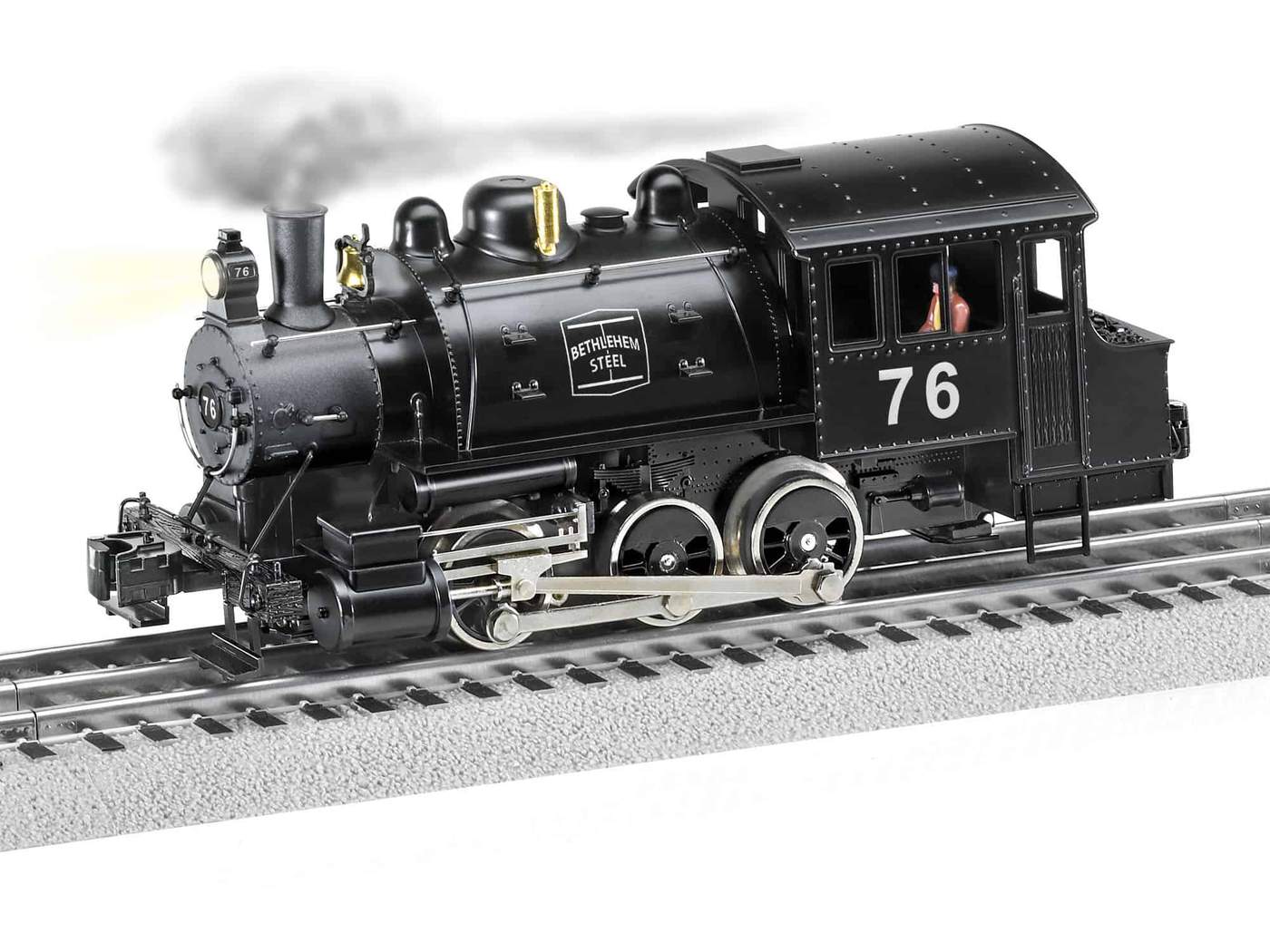 Lionel 2032030 O Bethlehem Steel LionChief Plus 2.0 0-6-0T Steam Locomotive #76