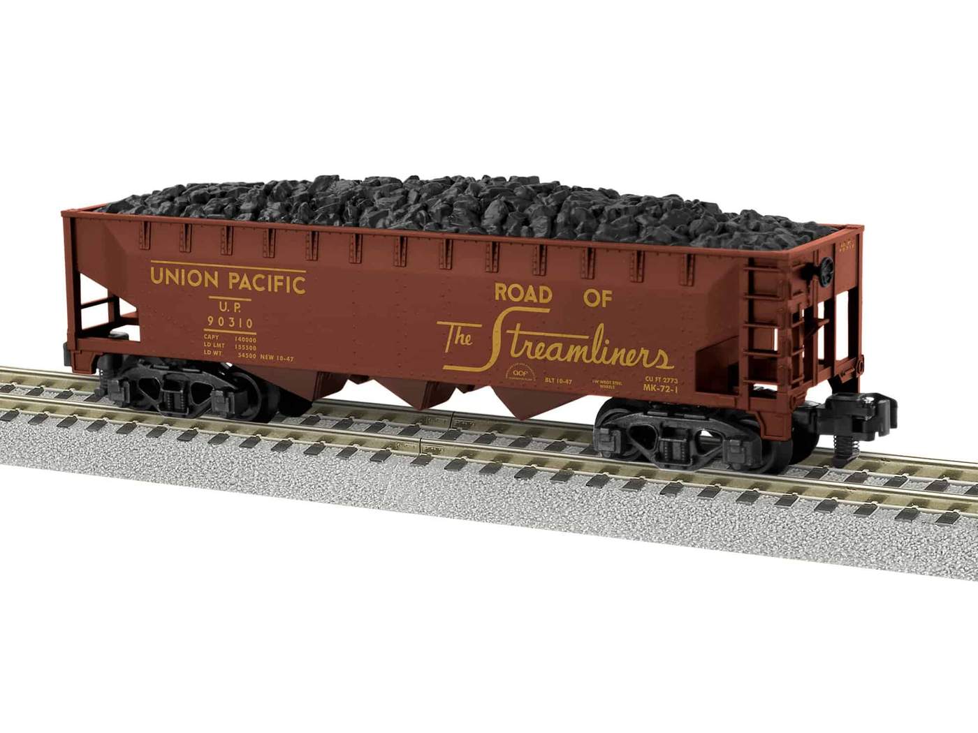 American Flyer 2019131 S Union Pacific 3-Bay Hopper Car #90310