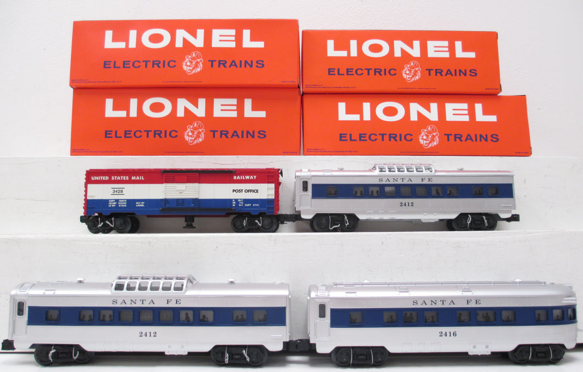 Lionel 6-27767 O Gauge Conventional Classics Santa Fe Passenger Cars (Set of 4)