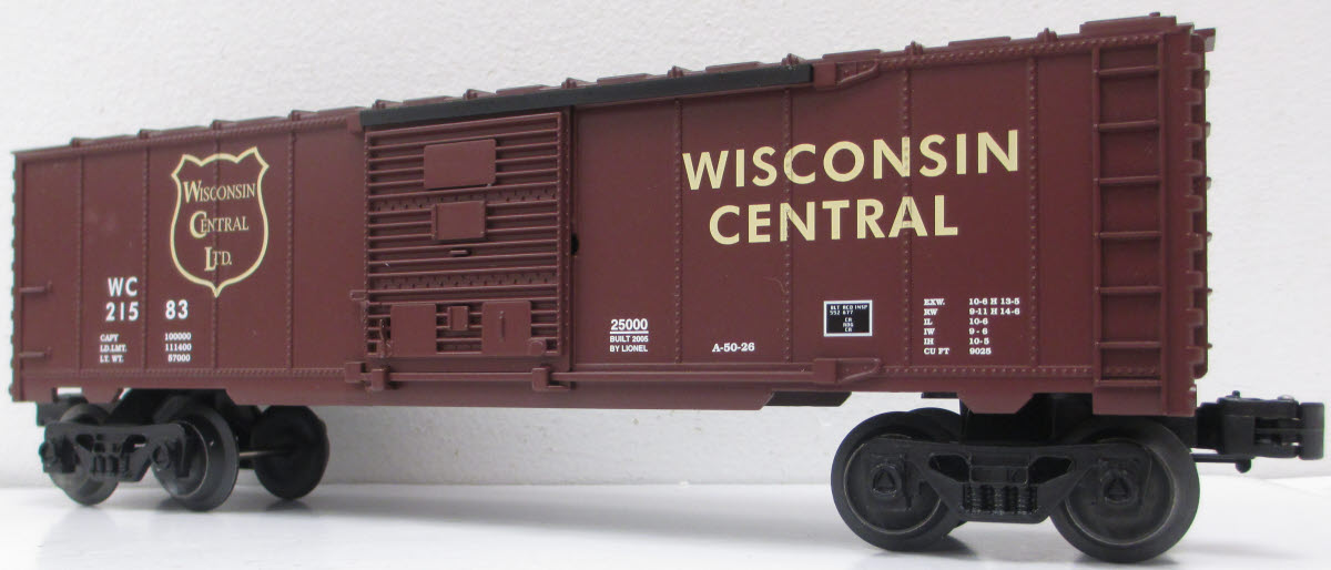 Lionel 6-25000 Wisconsin Central Boxcar #21583