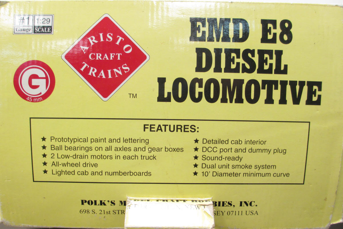 Aristo-Craft 23610 G Gauge Burlington EMD E8 Class Diesel Engine #9973