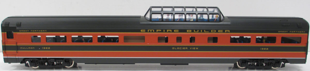 USA Trains 31066 G Great Northern "Glacier View" Aluminum Vista Dome Car